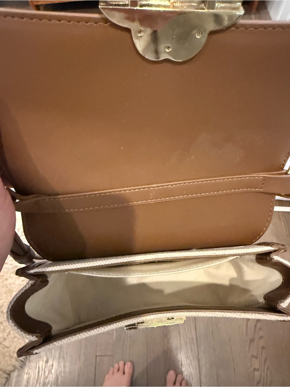 Maje Leather and material mix bag - Picture 8 of 10